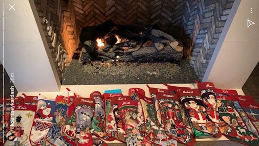 Kardashian-Jenner Christmas stockings